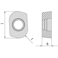 Indexable cutting insert XCHW 062220 EN SP05PKM