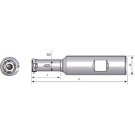 Milling cutter SRC 1210E DIN6535HA 12x70mm with IC (insert size 10mm)