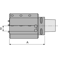 Polygonal multi-tool holder 3x PSC63 18 520 63 20 L