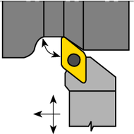 Clamp mounting SDJCL 1616 H11 - B, setting angle 95° for turning inserts DC….07
