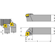 Clamp mounting PCLN-L 1616 H12, 95°, IC, for CN..1204.. ECO