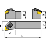 Tool holder DLOCK DCLNL 2020K12-A 93° IC for DP CN…12