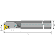 Boring bar SIR 10 K11B L=125mm (for threading inserts 11IR..), IC