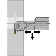 Boring bar AHR 619 32C 2 (internal turning and grooving) W=2,2mm, with IC