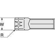 Recessing insert AIPV 3,00E 0,4 HC3635 coated