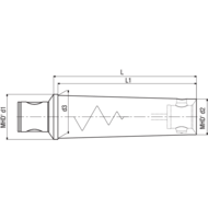 MHD reducer RAV 50/16.74 MHD'50 to MHD'16, low-vibration