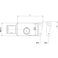 MHD high-precision boring head TRM16/16 MHD'16 Ø18-23mm (insert holder SF..16)
