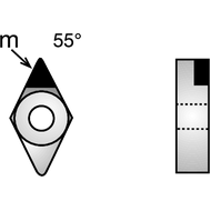 CBN turning insert DNGA 150604 ABC25/F sharp-edged