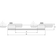 Unscrewing device for 3 jaw plane spiral chucks Ø125 to Ø200mm