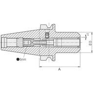HG-Spannfutter MAS403ADB BT40, 2- 8mm A= 65mm
