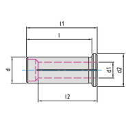 Reducing bush 20mm d1=4mm