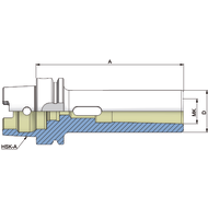 Adapter sleeve (DIN6383) DIN69893 HSK-A100, MK1 A=110mm