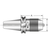 NC short drill chuck ASL DIN69871A SK40, 1-13mm