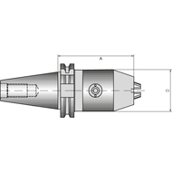 NC short drill chuck DIN69871A SK50, 1,5-16mm Goldstück with spur gear system