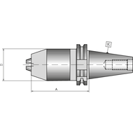 NC short drill chuck DIN69871A SK40, 1-13 mm