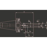 Shrink fit holder SK40 DIN69871/ISO 7388-1 Type AD/AF, 3mm slim version, 3°