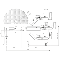 Thread cutting machine M2-M14, 300-600rpm