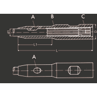 SARAmicro milling cutter extension 6x100mm