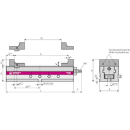 Machine vice BB-100mm KNC100 standard