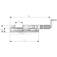 Machine vice BB 90mm, mechanical/hydraulic