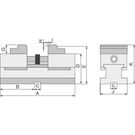 Centring vice BB090mm ARNOLD SC