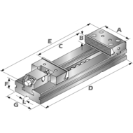 Precision vice BB-125mm (150mm opening)