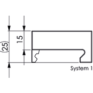Aufsatzbacken 60mm Alu-Standard System 1