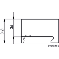 Aufsatzbacken 60mm Alu-Standard System 1