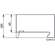 Aufsatzbacken 60mm Alu-Standard System 1