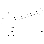 Notched clamping lever M12