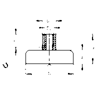 Pan-head pot magnet with internally threaded pin, 10mm M3