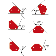 Multi-angle magnet 100x64mm