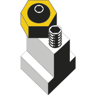Eccentric clamping screws for T-slot 8mm (set of 2 pcs.)