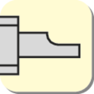 Vernier callipers 100 mm (0.05 mm) locking screw on top, flat depth bar