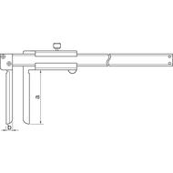 Special-purpose digital calliper 10-200 mm (0.01 mm) IP67 f. inside measurements