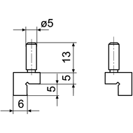 Messtaster für kurze Ansätze, außen, für Universalmessgerät UNICHECK