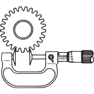 Digital outside micrometer 0-25mm D7 (0,001mm) IP65 with disc measuring faces