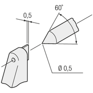 Digital outside micrometer 0-20mm (0,001mm) IP65 for measuring crimp heights