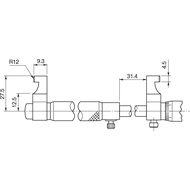 Inside micrometer 5-30mm (0,01 mm) with pin gauges