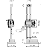 Height gauge+marking-out instrum. dig. 0-300mm (0,01/0,005mm) 0,002 w. data out.