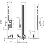 Height gauge, digital 0-350 mm (0.001 mm) QM-Height, without motor