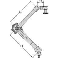 Magnetic articulated stand NF10403, with FA1100 (8mm), holding force 320N