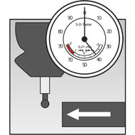 Universal 3D probe, analogue, shank: DIN69871A SK40
