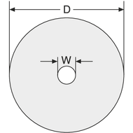 Fleece wheel SCD 115x22,23mm coarse with centring