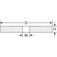 Deburring disc DB-WL 152x25,4x25,4mm 9/ultrafine