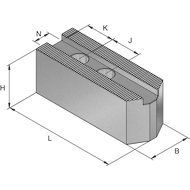 Top jaws, soft, 1,5x60° C15, 50x50x130mm N=18 (3)