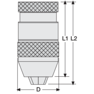 Schnellspann-Bohrfutter 1,0-13mm SUPRA 1/2'-20