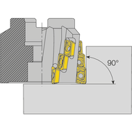 Roughing spiral flute milling cutter 90° 50x27mm, for 6 II AP..1604