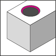 Deburring blade HSS-E N10 (holding fixture 2,6mm)