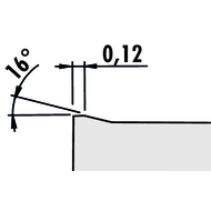 Indexable cutting insert CNMX 120404-FP2 ACP15T